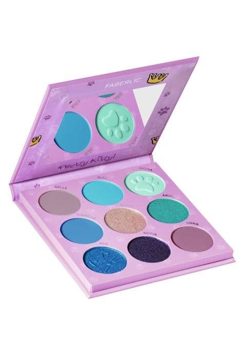 Палетка теней для мамы и дочки «Glam Kitty» Faberlic