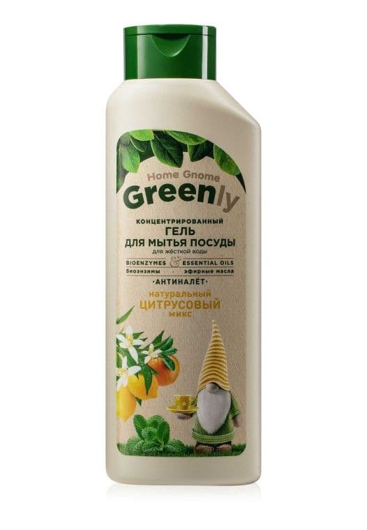 Концентрированный гель для мытья посуды «Цитрусовый микс Home Gnome Greenly» Faberlic