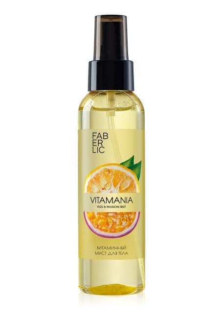 Витаминный мист для тела «Юзу и маракуйя Vitamania» Faberlic