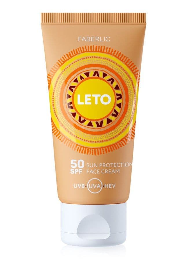 Крем для лица солнцезащитный SPF 50 Leto Faberlic