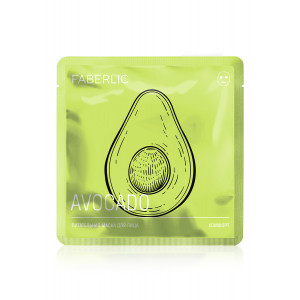 Маска для лица тканевая питательная «Комфорт» с авокадо Faberlic