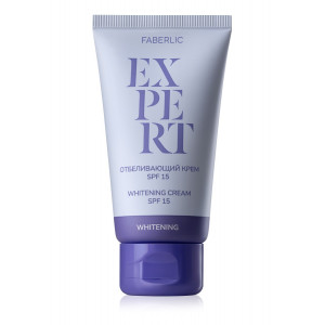 Отбеливающий крем с SPF 15 «Expert» Faberlic