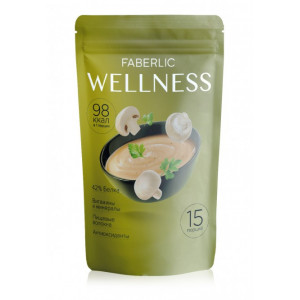 Сухой белковый суп Wellness со вкусом «Грибы со сливками» Faberlic