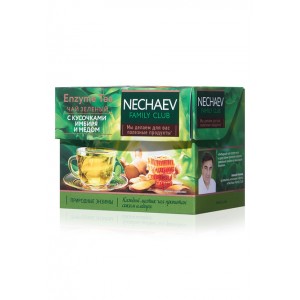 Чай листовой зелёный «Enzyme Tea» Faberlic с кусочками имбиря и мёдом