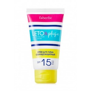 Крем для лица солнцезащитный «LETO&plage» Faberlic с SPF 15