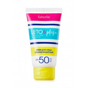 Крем для лица солнцезащитный «LETO&plage» Faberlic с SPF 50