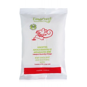 Успокаивающие и смягчающие влажные салфетки для детей «Emerveil Natural Baby Care» BIOSEA