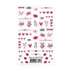 Переводные наклейки для дизайна ногтей «Любовь с первого взгляда» Faberlic