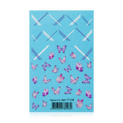 Переводные наклейки для дизайна ногтей «Танец бабочек» Faberlic