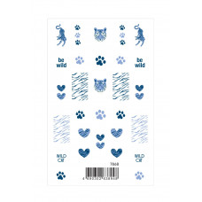 Переводные наклейки для дизайна ногтей «Дикая кошка» Faberlic